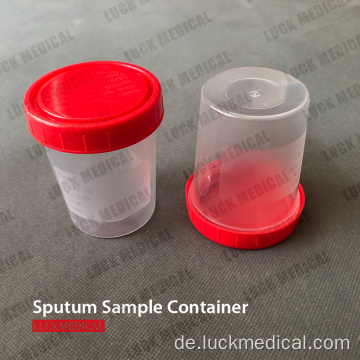 Covid Test Sputum Collection Cup mit Deckel